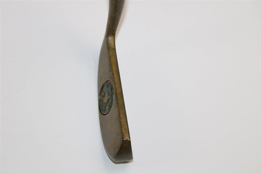 1983 US Open At Oakmont Commemorative Brass Putter Wood Shaft All Original