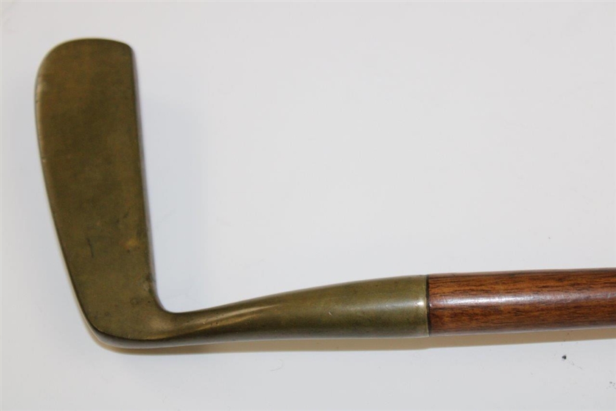 1983 US Open At Oakmont Commemorative Brass Putter Wood Shaft All Original