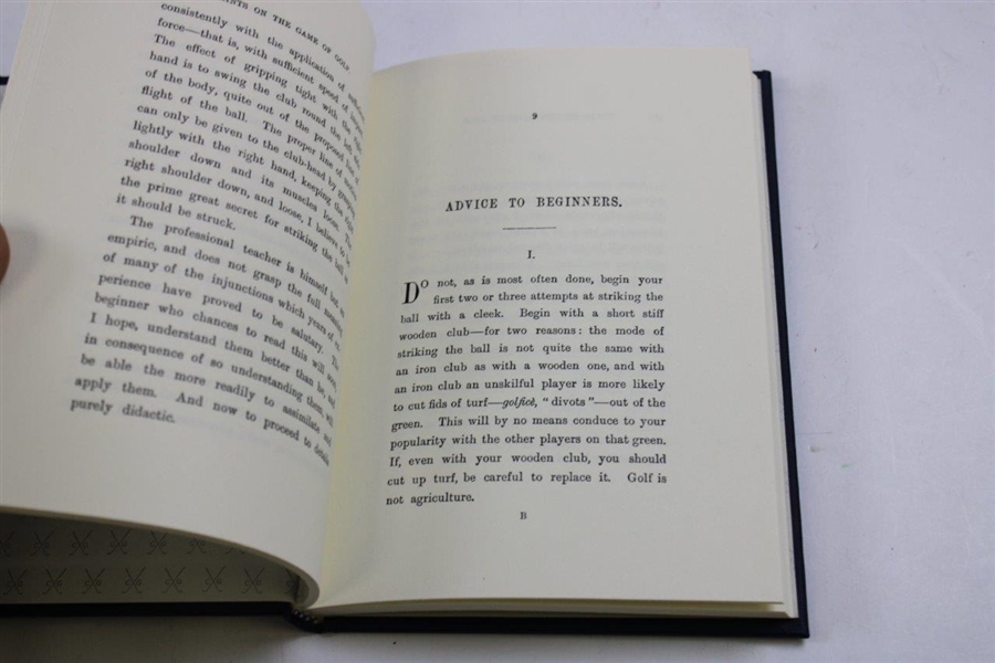 Hints On Golf' by Horace Hutchinson Signed By Publisher Robert Mcdonald & Golf Writer Herb Warren Wind