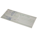 1959 Official Masters Scorecard Filled Out By Sports Writer Who Was Following Sam Snead & Ben Hogan