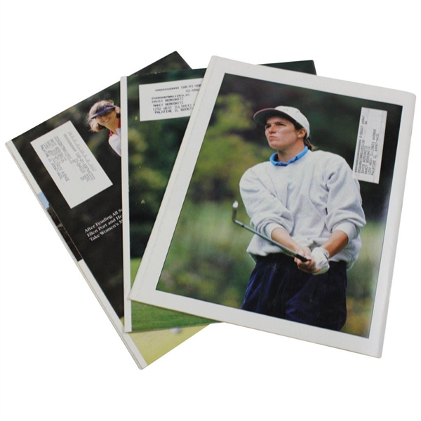 Three (3) Golf Journals With Tiger Woods US Amateur Wins On The Cover Of Each 94-95-96