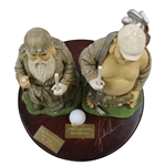 Tiger Woods Signed 2000 Tiger Woods Foundation TiMing & TemPo Statue Gift JSA ALOA