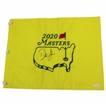 Dustin Johnson Signed 2020 Masters Embroidered Flag JSA #BB22441
