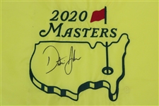 Dustin Johnson Signed 2020 Masters Embroidered Flag JSA #BB22441