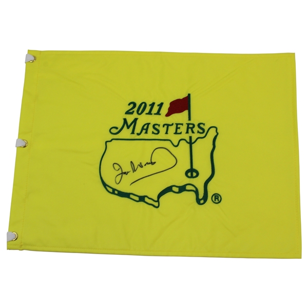 Ian Woosnam Signed 2011 Masters Embroidered Flag JSA ALOA