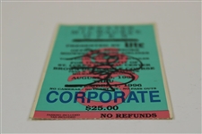 Tiger Woods' Pro Debut 1996 GMO Corporate Series Ticket Stub Signed by Stricker JSA ALOA