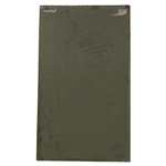 Original Pencil & Chalk on Board Sketch of Putting Golfer by Artist A.D. Mills