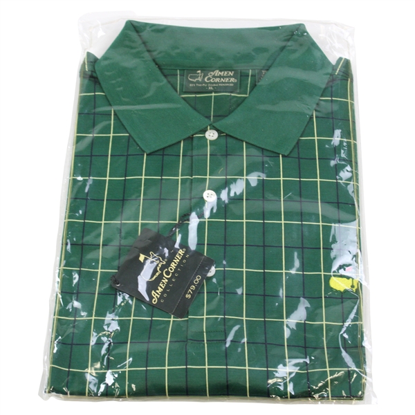 Masters Tournament Amen Corner Collection Green w/Blue/Khaki Shirt - Size XL - Unopened