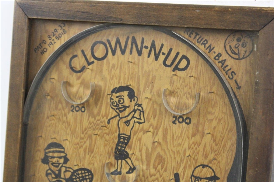 Vintage 1933 Clown-N-Up Pin Ball Game Northwestern Mail Box Co. St. Louis