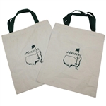 Two (2) The Masters Tournament Logo Canvas Long Carry Bags