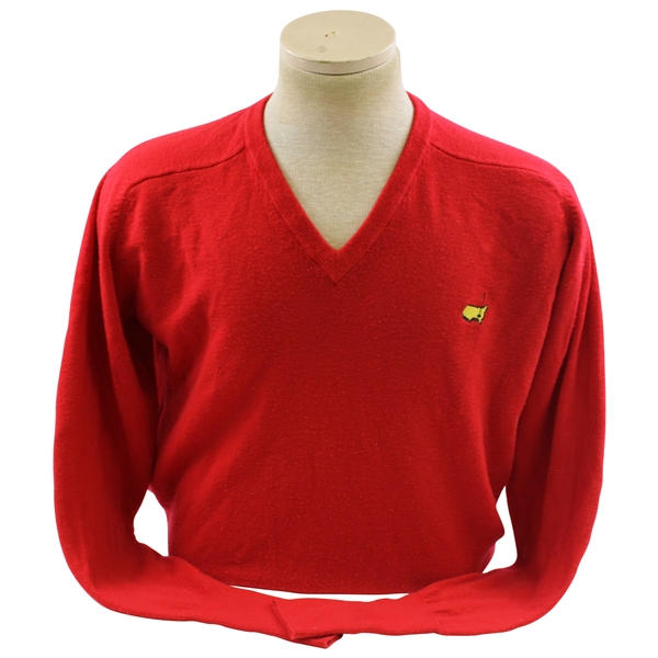 Masters Tournament Masters Collection Red Long Sleeve Golf Sweater - Size M