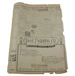 1926 'Bobby Jones Wins National Open' The Palm Beach Post Newspaper Page - July 11th