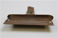 1900’s Golf Themed Brass Crumb Tray-Dust Pan w/Period Golfing Figure Handle