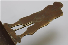 1900’s Golf Themed Brass Crumb Tray-Dust Pan w/Period Golfing Figure Handle