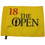 Jack Nicklaus Signed Undated The Open Championship Screen Flag PSA #AK23697
