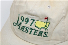 1997 Masters Tournament Large Logo Stitched Stone Hat - Used