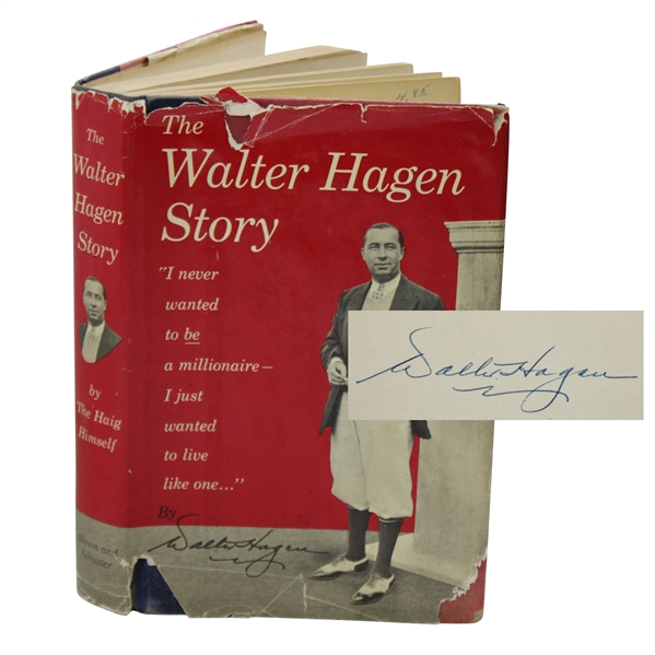 Walter Hagen Signed 1956 The Walter Hagen Story First Edition Book JSA ALOA