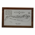 St. Andrews The Old Course July 1969 Golf Safari Course Map Plaque