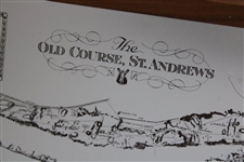 St. Andrews The Old Course July 1969 Golf Safari Course Map Plaque