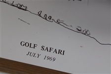 St. Andrews The Old Course July 1969 Golf Safari Course Map Plaque