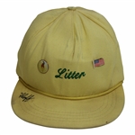 Fluff Cowan Signed Masters Tournament Litter Employee Hat JSA ALOA
