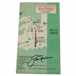 Jack Nicklaus Signed 1986 Masters Tournament Spectator Guide JSA ALOA