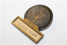 Carol Mann's 1971 US Women’s Open Contestant Badge - Kahkwa Club