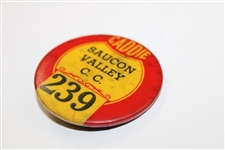 Vintage Saucan Valley Country Club Caddie Badge #239