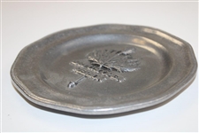 1981 US Open Merion Golf Club Pewter Plate 5.5