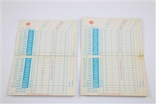 Two (2) 1973 Oakmont Country Club Scorecards