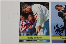 (4) Masters Champions Woosnam, Fuzzy, Stadler & Crenshaw Signed Golf Cards w/ JSA ALOA