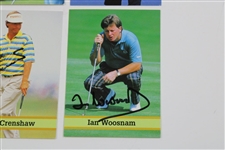 (4) Masters Champions Woosnam, Fuzzy, Stadler & Crenshaw Signed Golf Cards w/ JSA ALOA