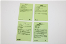 (4) Masters Champions Woosnam, Fuzzy, Stadler & Crenshaw Signed Golf Cards w/ JSA ALOA
