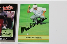 (4) British Open Champions Trevino, Daly, Charles & O'Meara Signed Golf Cards w/ JSA ALOA