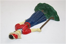 Cast Iron Lady Golfer Door Stop