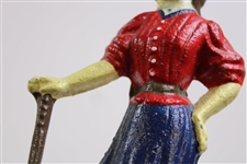 Cast Iron Lady Golfer Door Stop
