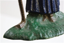 Cast Iron Lady Golfer Door Stop