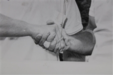 1962 U.S. Open Jack Nicklaus Arnold Palmer Wire Photograph at Oakmont C.C