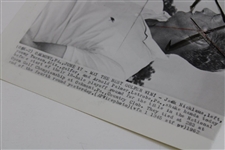 1962 U.S. Open Jack Nicklaus Arnold Palmer Wire Photograph at Oakmont C.C