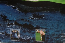 Palmer, Nicklaus, Floyd & Trevino Signed 1995 Skins Game Poster JSA ALOA