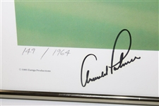 Arnold Palmer Signed Ltd Ed 'The King in Augusta' Print by Alan Zuniga #149/1964 JSA ALOA