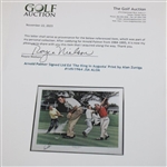 Arnold Palmer Signed Ltd Ed 'The King in Augusta' Print by Alan Zuniga #149/1964 JSA ALOA