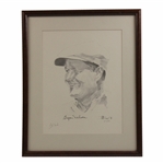 Byron Nelson Signed Ltd Ed William Van Zandt Print - Framed JSA ALOA