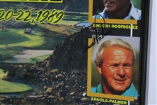 Palmer, Casper, Player, ChiChi & Trevino Signed 1989 Senior Skins Poster - Framed JSA ALOA