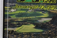 Palmer, Casper, Player, ChiChi & Trevino Signed 1989 Senior Skins Poster - Framed JSA ALOA