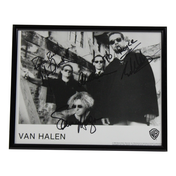 Van Halen Band Signed 1994 Warner Brothers Promotional Photo JSA ALOA