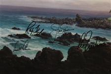 Palmer, Nicklaus, Floyd & Trevino Signed 1994 Senior Skins Game Poster JSA ALOA