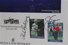 Palmer, Nicklaus, ChiChi & Ray Floyd Signed 1993 Senior Skins Game Poster JSA ALOA