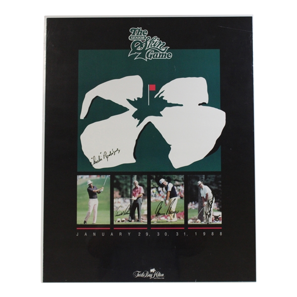 Snead, Palmer, Player & Chi Chi Rodriguez Signed Senior 1988 Skin Game Poster JSA ALOA