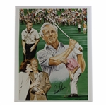 Arnold Palmer Signed Through The Years w/Winnie Print by Artist Gary Greenshields JSA ALOA